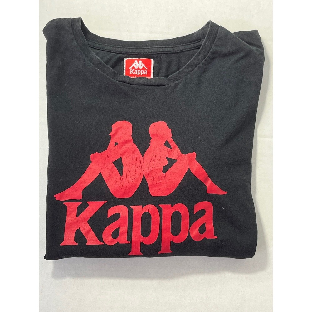 Kappa‎ Black Large Street wear Shirt Authentic Sportswear
